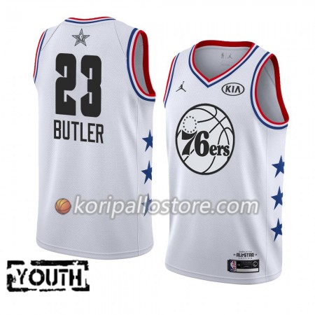 Philadelphia 76ers Jimmy Butler 23 2019 All Star Jordan Brand Valkoinen Lasten Pelipaidat Swingman